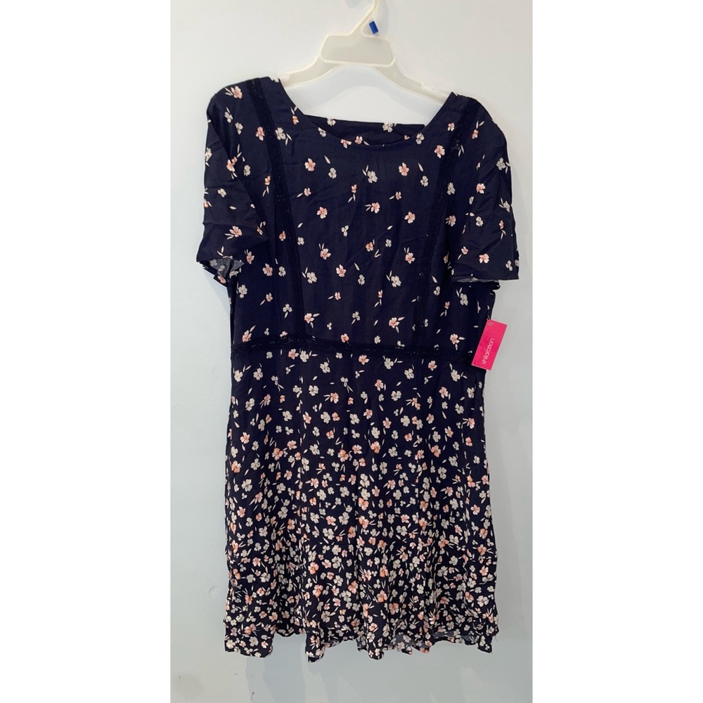 Xhilaration Floral Women’s XL Long Sleeve Dress NWT